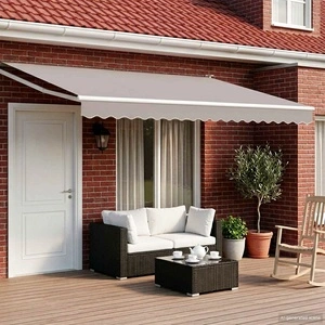 Електрически разтегателен сенник Светлосиво 5 x 3 м, алуминий