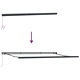Прибираща се тента 4 x 3 м, платно и алуминий, зелено и бяло