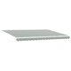 Ръчен сгъваем градински навес от полиестер, зелен и бял, 5 x 3,5 м