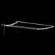 Ръчна тераса сенник с LED осветление, алуминиева рамка, 5 x 3 м