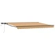 Ръчна тента с LED осветление, 5 x 3 м, полиестер с PU покритие, алуминиева рамка