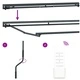 Електрически прибираем сенник Бургундско червено, 2,5 x 2 м, алуминиева рамка
