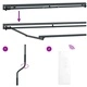 Електрически сенник Бордо и Антрацит, алуминий, 2,5 x 2 m