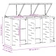 Контейнер за разделно събиране за 3 кофи 240Л, Неръждаема стомана, 207x77,5x112,5см