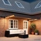 Ръчен изтеглящ се сенник с LED светлини Таупе 4 x 2 м