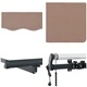 Прибираща се тента 300 x 250 cm - Полиестер, цвят Таупе
