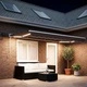 Сенник с ръчен механизъм и LED осветление, алуминиева рамка, Таупе, 4 x 3 м