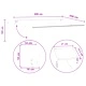 Ръчна тента с LED осветление, алуминиева рамка, Таупе, 4 x 3,5 м