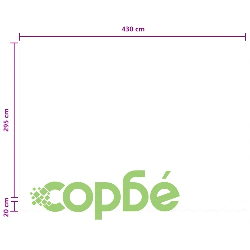 Прибираща се електрическа тента 4,5 x 3 m - полиестер с PU покритие, пясъчен цвят ➤ топ цена ➤ sorbe.bg