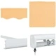 Прибираща се тента Пясък 450 x 300 см - платно и алуминий