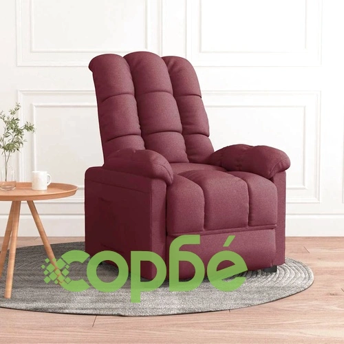 Стол реклайнер с 3 позиции на наклон, лилав, текстил, 74x99x102 см ➤ топ цена ➤ sorbe.bg