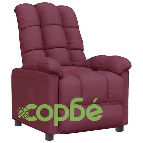 Стол реклайнер с 3 позиции на наклон, лилав, текстил, 74x99x102 см ➤ топ цена ➤ sorbe.bg