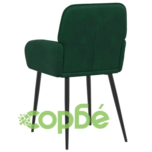 Трапезни столове 6 броя, кадифе, тъмнозелено, 57 x 50 x 85 см ➤ топ цена ➤ sorbe.bg