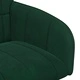 Трапезни столове 6 броя, кадифе, тъмнозелено, 57 x 50 x 85 см