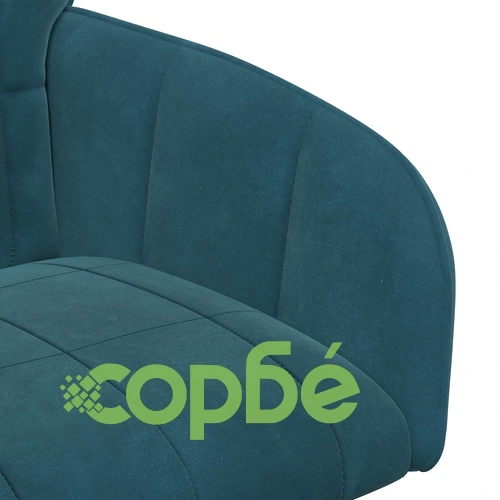 Трапезни столове 6 броя, Кадифе, Синьо, 57 x 50 x 85 см ➤ топ цена ➤ sorbe.bg