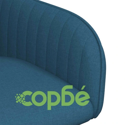 Трапезни столове 4 броя, текстил, синьо, 56,5 x 50 x 87,5 см ➤ топ цена ➤ sorbe.bg