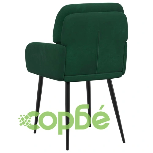 Трапезни столове 6 бр., Кадифе, Тъмнозелено, 59 x 59,5 x 90 см ➤ топ цена ➤ sorbe.bg
