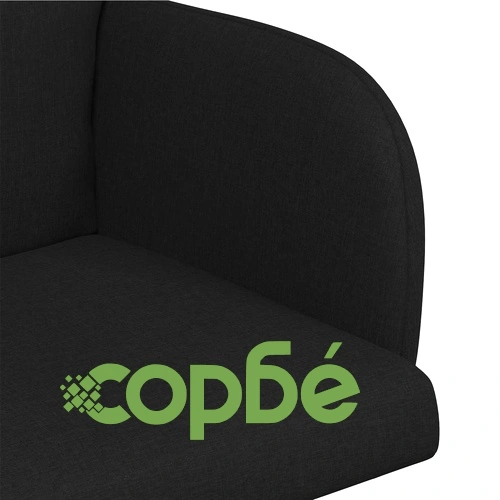Трапезни столове 6 бр., текстил, черно, 60 x 56 x 96 см ➤ топ цена ➤ sorbe.bg