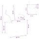 Трапезни столове 6 бр., текстил, черно, 60 x 56 x 96 см