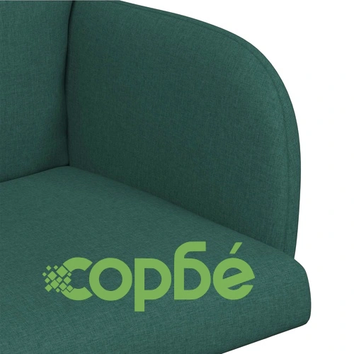 Обедени столове 6 броя, Текстил, Тъмнозелено, 60 x 56 x 96 см ➤ топ цена ➤ sorbe.bg