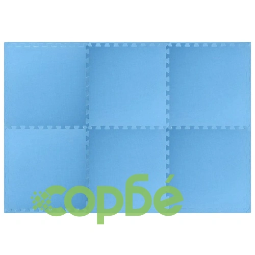 Мат за под басейн EVA пяна 6 бр., 60x60x1 см, син, 2,16 м² ➤ топ цена ➤ sorbe.bg