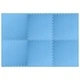 Мат за под басейн EVA пяна 6 бр., 60x60x1 см, син, 2,16 м²