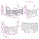 Градински комплект за сядане 11 части - полиратан, бежово
