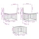 Комплект градински дивани от полиратан 13 части, черно и тъмно сиво