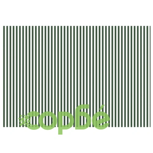 Резервен плат за тента, зелен и бял, 450 x 300 см, полиестер ➤ топ цена ➤ sorbe.bg