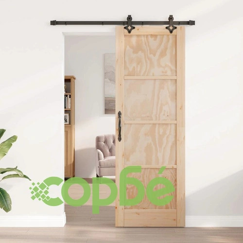 Плъзгаща врата ORKDAL 73,5 x 211 см, масивна borova дървесина, Натурално ➤ топ цена ➤ sorbe.bg