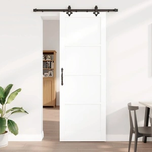 Плъзгаща се врата ORKDAL от масивна борова дървесина, бяла, 83 x 232 см