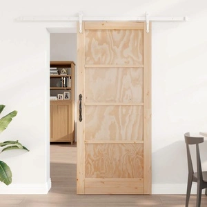 Плъзгаща врата ORKDAL 86 x 198,5 см, бор, естествено и бяло