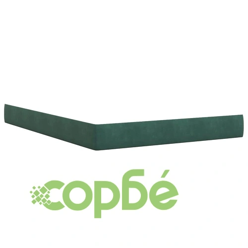 LED легло за съхранение с матрак, кадифе, тъмнозелено, 160 x 200 см ➤ топ цена ➤ sorbe.bg