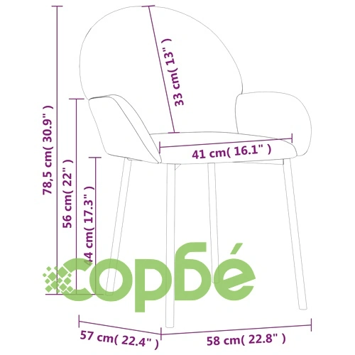 Трапезни столове 2 бр черно кадифе с метална рамка 58x57x78,5 см ➤ топ цена ➤ sorbe.bg