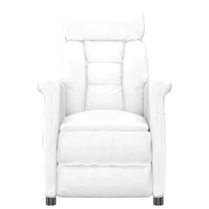 Ергономична Лежанка с Механизъм от Изкуствена Кожа, Крем, 71 x 96 x 96 см