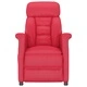 Лежанка с механизъм от Червена Изкуствена кожа 71 x 96 x 96 см