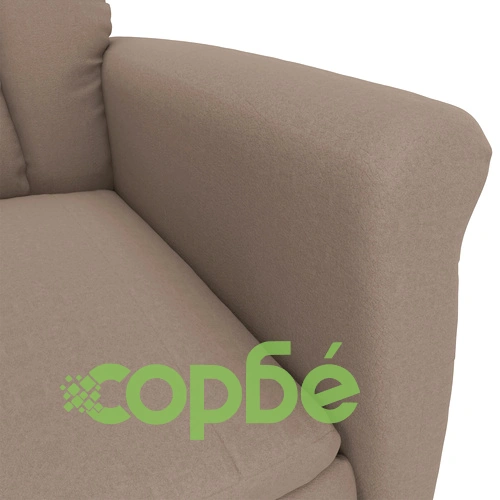 Реклайнер Таупе от Микрофибърна тъкан 70.5 x 96.5 x 95 см ➤ топ цена ➤ sorbe.bg