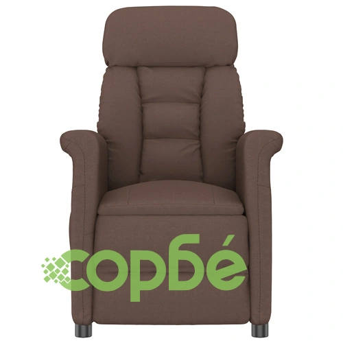 Масажен стол от микрофибър в кафяв цвят с размери 70.5 x 96.5 x 95 см ➤ топ цена ➤ sorbe.bg