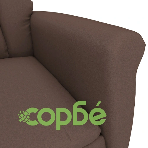 Масажен стол от микрофибър в кафяв цвят с размери 70.5 x 96.5 x 95 см ➤ топ цена ➤ sorbe.bg