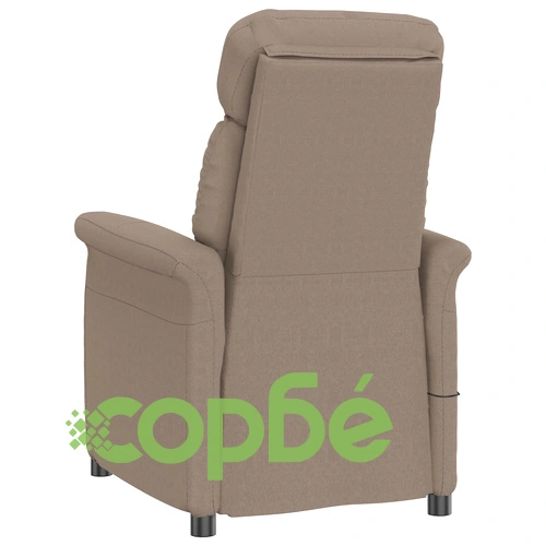 Масажен стол Таупе от микрофибър с размери 70.5 x 96.5 x 95 см ➤ топ цена ➤ sorbe.bg