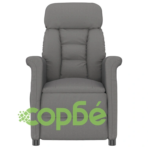 Масажен стол от микрофибър в тъмно сив цвят, размери 70.5 x 96.5 x 95 см ➤ топ цена ➤ sorbe.bg