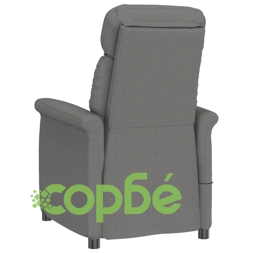 Масажен стол от микрофибър в тъмно сив цвят, размери 70.5 x 96.5 x 95 см ➤ топ цена ➤ sorbe.bg