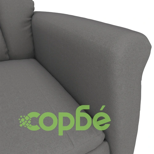 Масажен стол от микрофибър в тъмно сив цвят, размери 70.5 x 96.5 x 95 см ➤ топ цена ➤ sorbe.bg