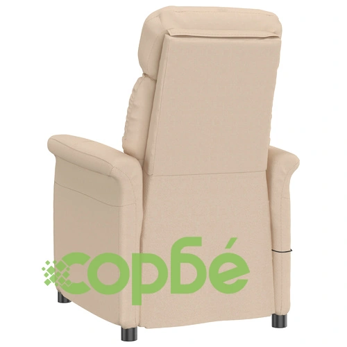 Масажен стол от микрофибър в кремав цвят с размери 70.5 x 96.5 x 95 см ➤ топ цена ➤ sorbe.bg