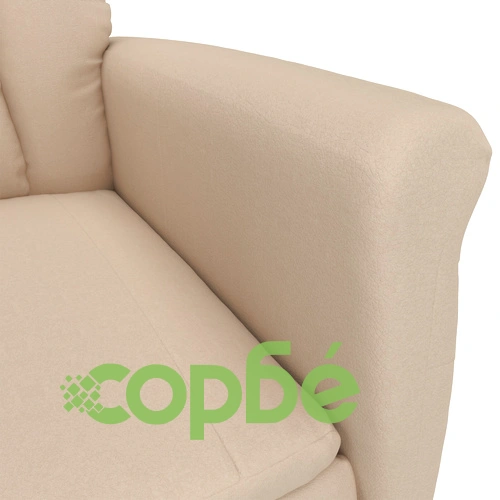 Масажен стол от микрофибър в кремав цвят с размери 70.5 x 96.5 x 95 см ➤ топ цена ➤ sorbe.bg