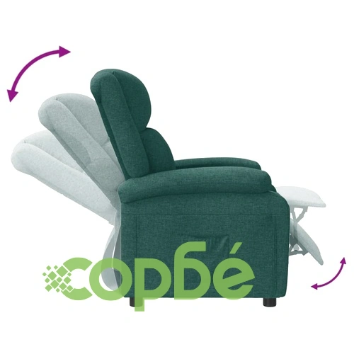 Наклоняем стол от текстил с 3 позиции, тъмнозелен, 70 x 93 x 98 см ➤ топ цена ➤ sorbe.bg