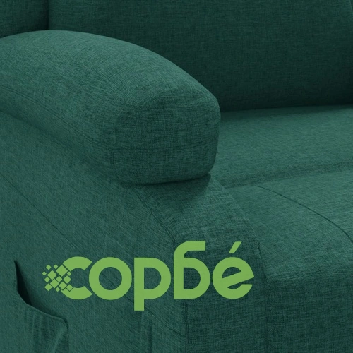 Наклоняем стол от текстил с 3 позиции, тъмнозелен, 70 x 93 x 98 см ➤ топ цена ➤ sorbe.bg