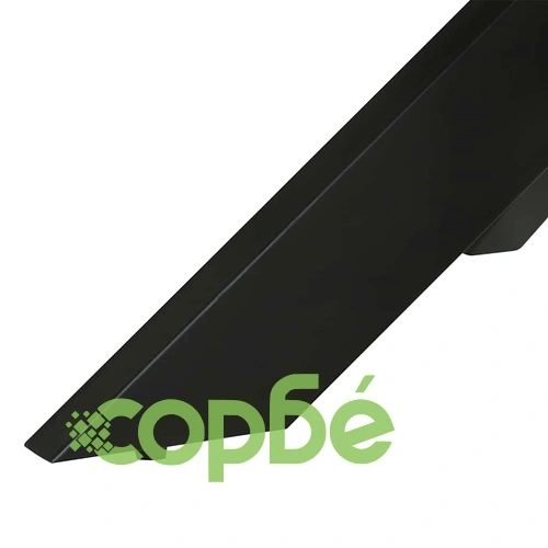 Кръгла трапезна маса от масивна акация 160x76 см с метална основа ➤ топ цена ➤ sorbe.bg