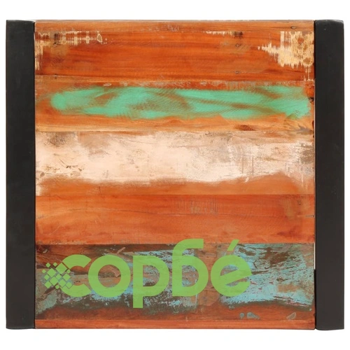 Бар маса от регенерирано масивно дърво, 60x55x110 см, с метална рамка ➤ топ цена ➤ sorbe.bg