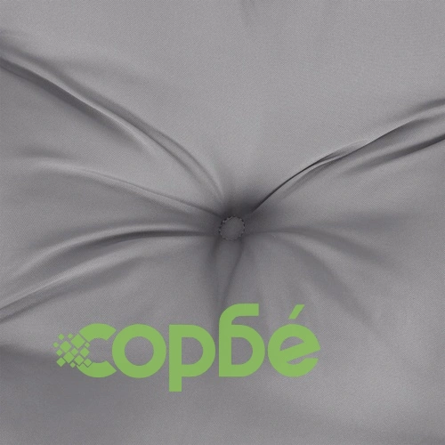 Палетни възглавници от текстил, комплект 2 броя, сиви, 60x60x12 см и 60x40x12 см ➤ топ цена ➤ sorbe.bg